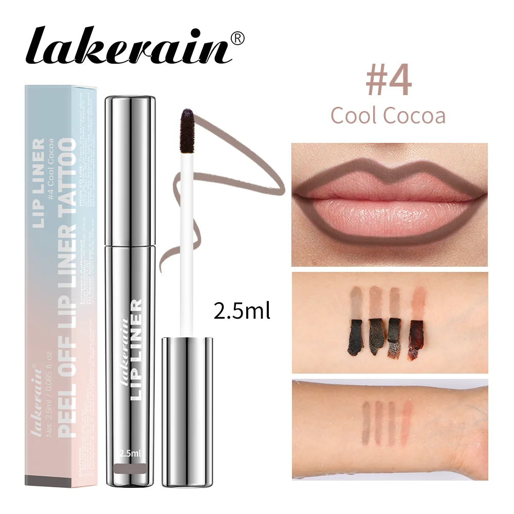 Waterproof Lip Liner Peel Off Tattoo Lipgloss Cosmetics