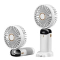 USB Rechargeable Handheld Mini Fan - Foldable Portable Neck Hanging Fans