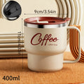 Coffee-Tea-Milk Mug With Lid & Handle