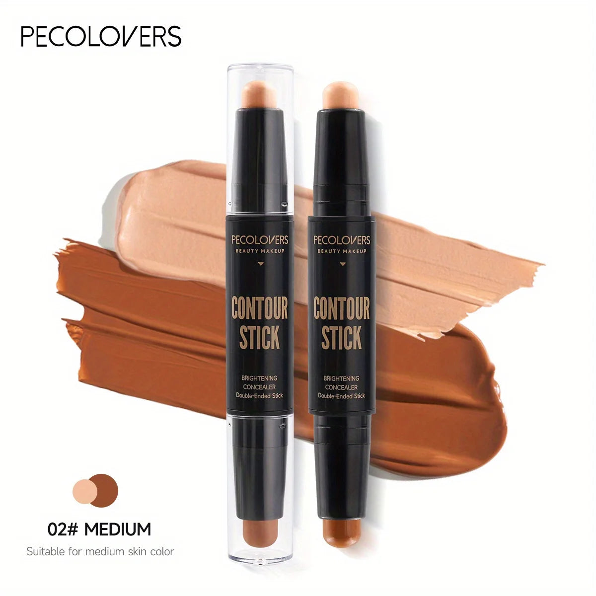 Contouring Stick with Double-headed Concealer Highlighter for Nose Bridge Shadow V Face