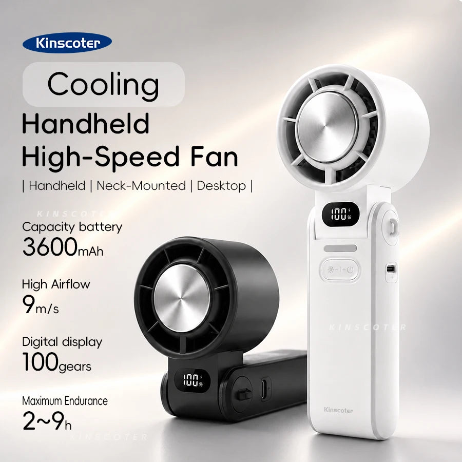Outdoor Foldable Portable Rechargeable Handheld Fan
