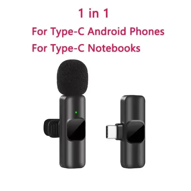 New Wireless Lavalier Portable Microphone For iPhone - Android