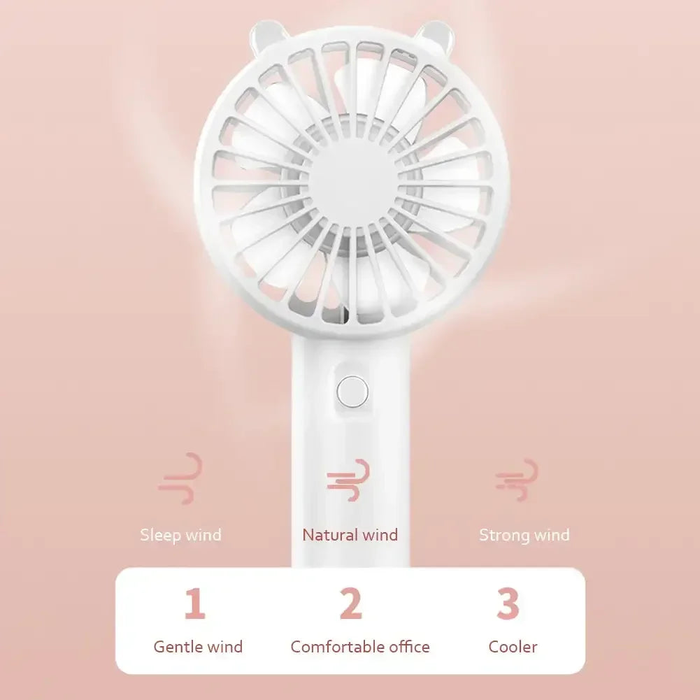 Portable Handheld Fan - USB Rechargeable