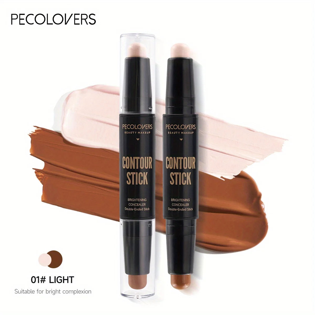 Contouring Stick with Double-headed Concealer Highlighter for Nose Bridge Shadow V Face