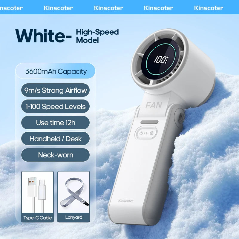 Outdoor Foldable Portable Rechargeable Handheld Fan