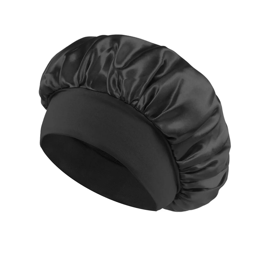 1pcs Soft Silk Satin Lined Bonnet Large Satin Hair Household Bonnet