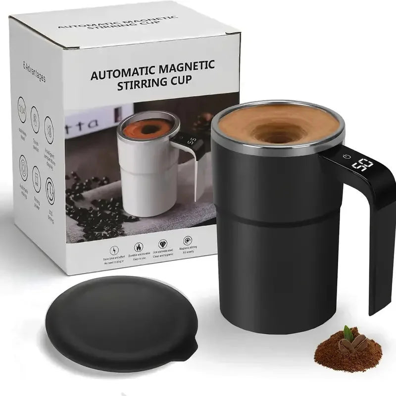 Automatic Magnetic Stirring Mug with Lid