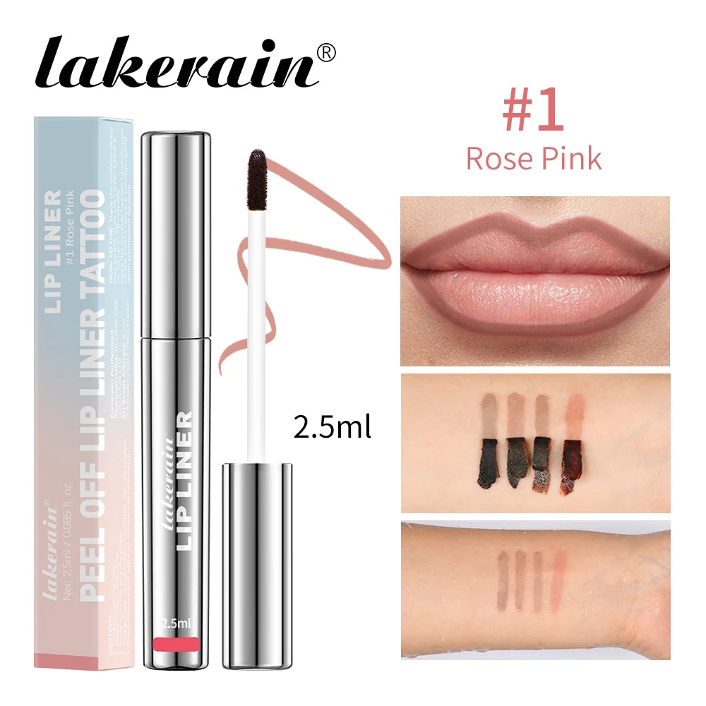 Waterproof Lip Liner Peel Off Tattoo Lipgloss Cosmetics