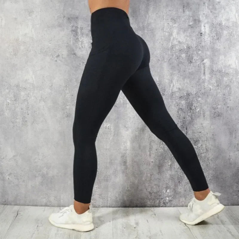 Women High Waist Tight Yoga - Jogging Fitness Leggings
