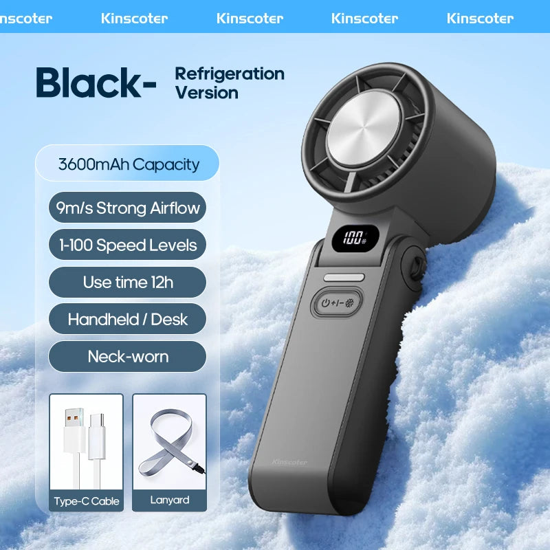 Outdoor Foldable Portable Rechargeable Handheld Fan
