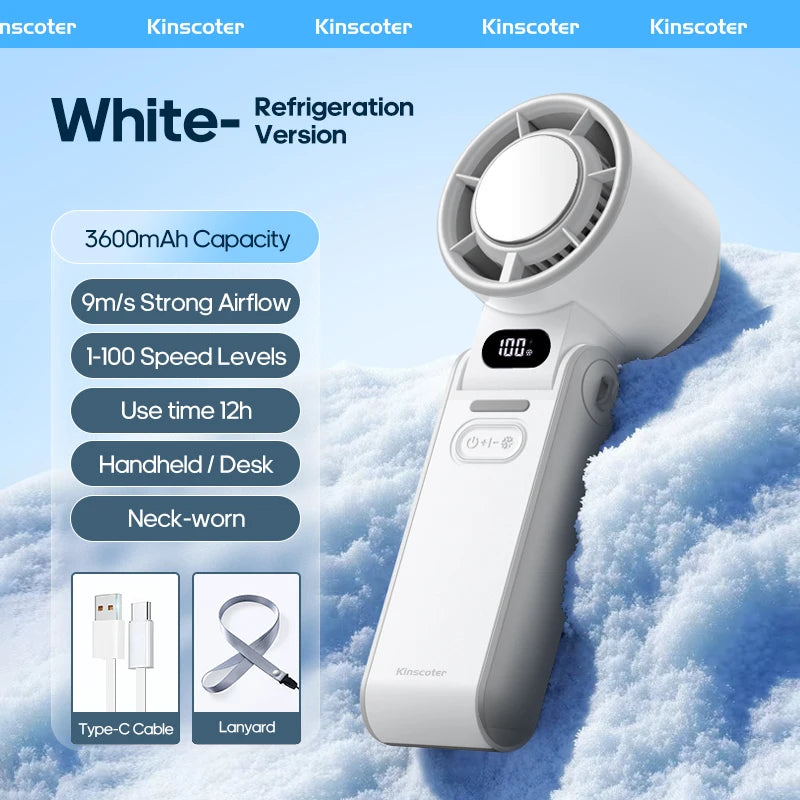 Outdoor Foldable Portable Rechargeable Handheld Fan