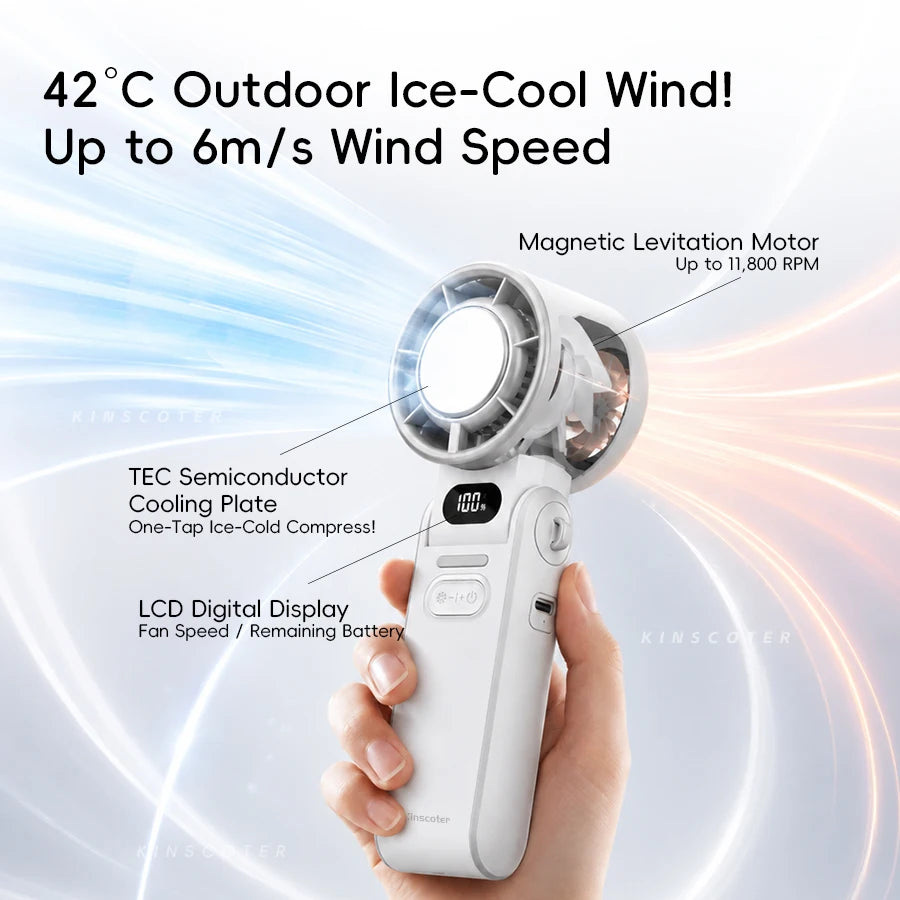 Outdoor Foldable Portable Rechargeable Handheld Fan