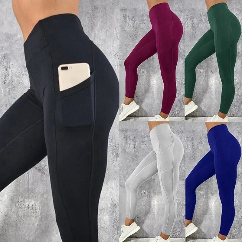 Women High Waist Tight Yoga - Jogging Fitness Leggings
