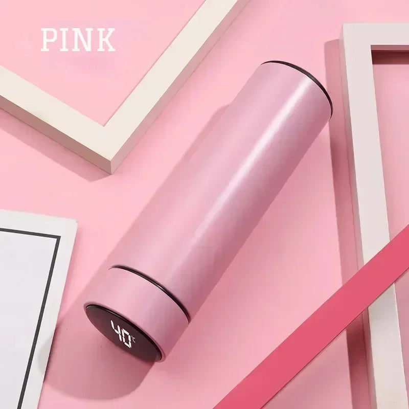 500ml Stainless Steel Thermos Bottle with Digital Temperature Display